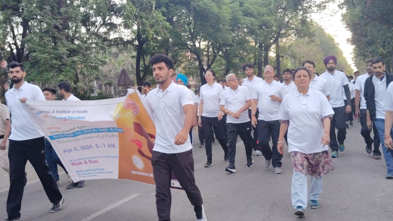 Panjab University celebrated International Sports Day and World Health Day on April 6, 2024.